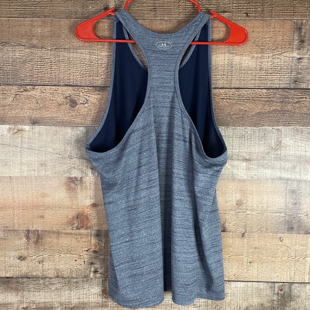 Under Armour Heat Gear Navy Blue Racerback Tank Top Size XL - Picture 6 of 8